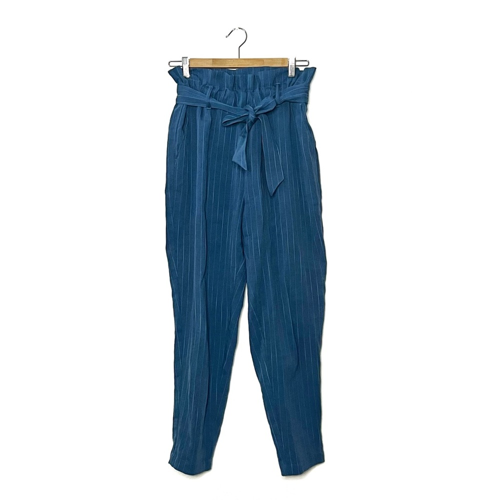 Zara | Pinstripe Paperbag Pants